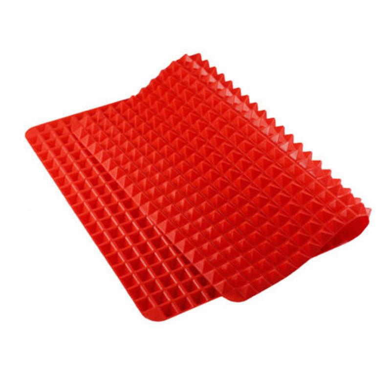 Pyramid Silicone Mat - Non-Stick Bake Sheet - Fat-Draining UK Seller
