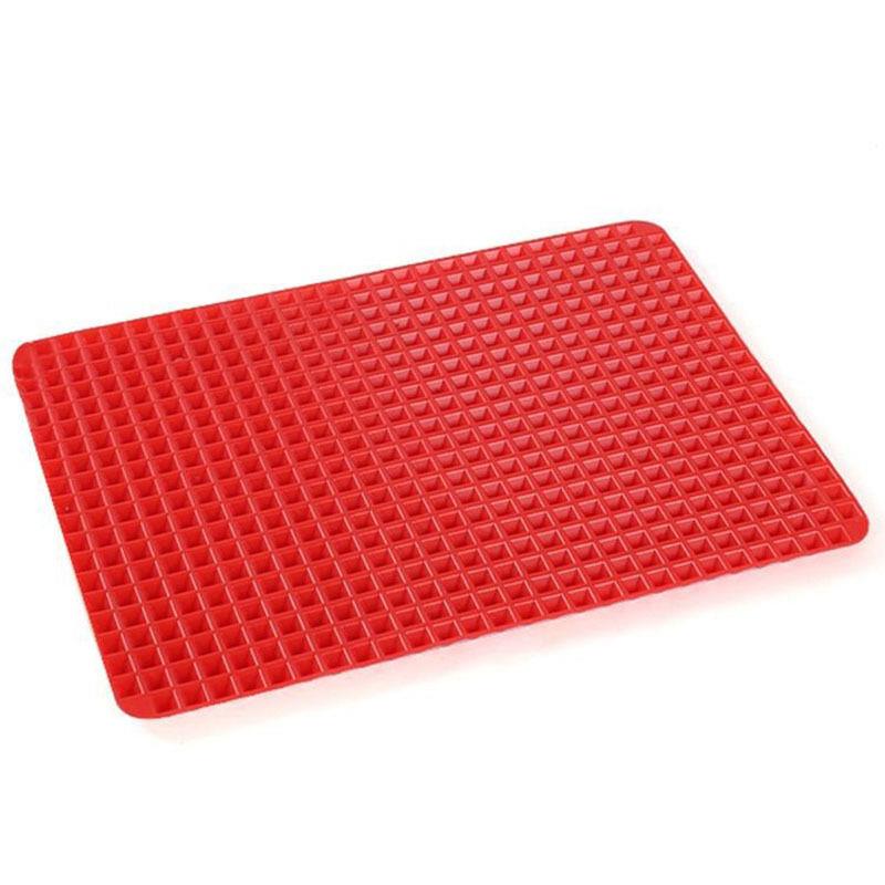 Pyramid Silicone Mat - Non-Stick Bake Sheet - Fat-Draining UK Seller