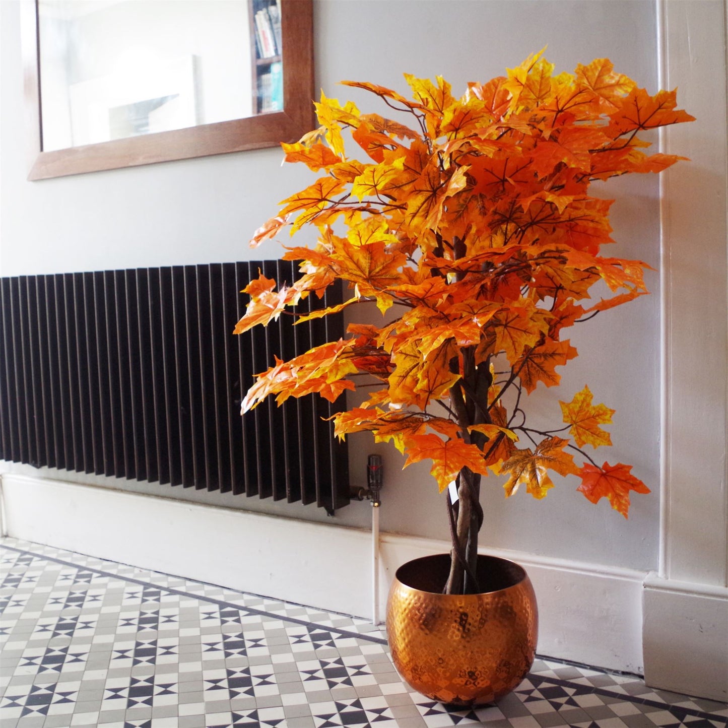 125cm Orange Maple Acer Artificial Tree - Extra Large, Realistic Look